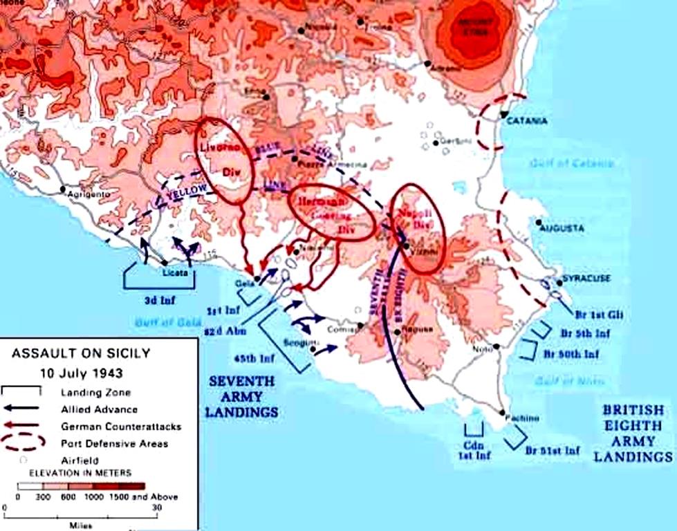 débarquement en Sicile